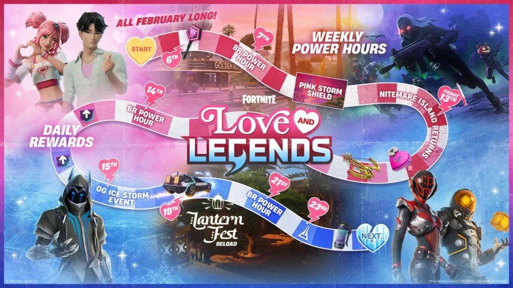 Fortnite Love and Legends Power Hour