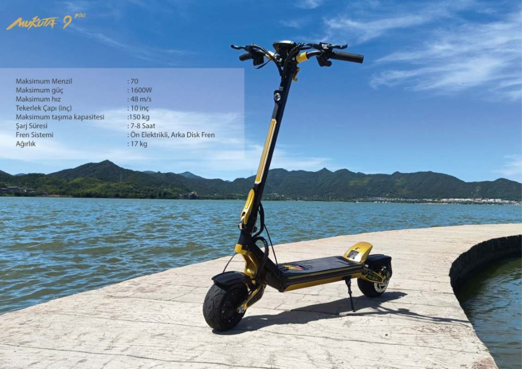 MUKUTA 9 Plus 1600 W Elektrikli Scooter
